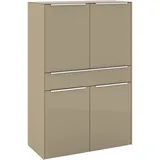 Set One by Musterring Highboard Reno 92 x 42 x 140 cm Taupe