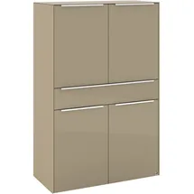 Set One by Musterring Highboard Reno 92 x 42 x 140 cm Taupe
