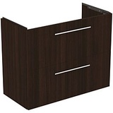 Ideal Standard i.life S Möbel-Waschtischunterschrank T5295NW 2 Auszüge, 80 x 37,5 x 63 cm, Coffee Oak