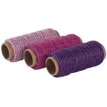 Rayher Kordeln Hanf matt pink 1,0 mm x 12,0 m