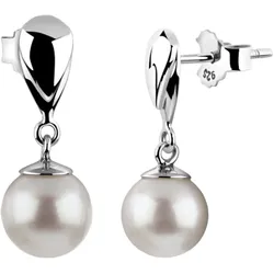 Nenalina Ohrhänger Muschelkernperle Klassisch 925 Silber Ohrringe   Damen 