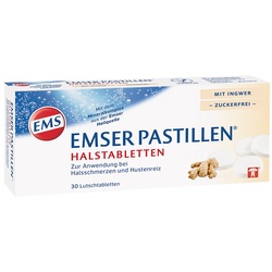 Emser Pastillen Halstabletten mit Ingwer zuckerfrei