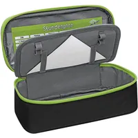Wedo 24243011, Weiches Federmäppchen, Polyester Schwarz, Grün,