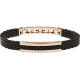 Breil SNAP Armband Roségold/Schwarz TJ2743 Größe 21 cm