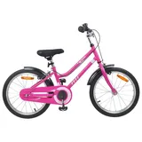 vidaXL Kinderfahrrad 18 Zoll pink/rosa/schwarz