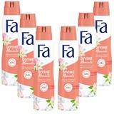 Fa Divine Moments Deo Spray, 0% Aluminiumsalze Anti Flecken, 6er Pack (6x150ml)