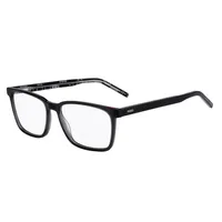 Hugo Rechteckig Azetat Brillen in Grey Black für Herren, Brille mit Sehstärke, optional mit Sonnenbrillen tönung oder Blaulichtfilter (Modell Hg 1074)
