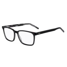 Hugo Rechteckig Azetat Brillen in Grey Black für Herren, Brille mit Sehstärke, optional mit Sonnenbrillen tönung oder Blaulichtfilter (Modell Hg 1074)