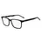 Hugo Rechteckig Azetat Brillen in Grey Black für Herren, Brille mit Sehstärke, optional mit Sonnenbrillen tönung oder Blaulichtfilter (Modell Hg 1074)