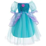 Lito Angels Prinzessin Meerjungfrau Arielle Kostüm Kleid Verkleidung für Kinder Mädchen Größe 6-7 Jahre 122