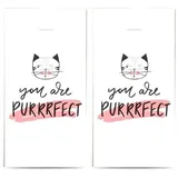 20 einzelne Taschentücher Tiermotive Du bist perfekt. 2 Packungen mit 10 einzelnen Papiertaschentücher bedruckt als Geschenk.