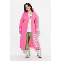 Angel Of Style by Happy Size Long-Strickjacke hibiskuspink 5XL