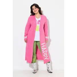 Angel Of Style by Happy Size Long-Strickjacke hibiskuspink 5XL