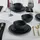 KARACA Solem Embossed Tafelservice 18-tlg. schwarz