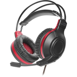 SpeedLink CELSOR Gaming Headset kabelgebunden Stereo Schwarz/Rot Fernbedienung, Lautstärke