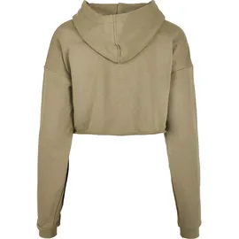 URBAN CLASSICS Oversized Cropped Kapuzenpullover Khaki 5XL