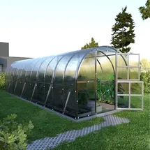 meistro kodas Klasika Gewächshaus verzinkt Transparent HKP 6 mm 24 m2