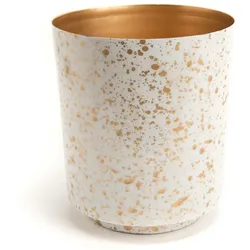 Majestic Übertopf 18 cm gold - Rond Métal Lou De Castellane 18x18 cm