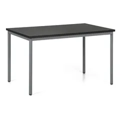 Esstisch TRIVIA, dunkelgraue Konstruktion, 1200 x 800 mm, Wenge