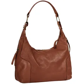 Samantha look Shopper echt Leder, Made in Italy braun