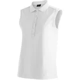 Maier Sports Ulrike ärmelloses Polo - White - L