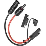 Mc4-auf-sae-adapter Für Solarpanel Auf Sae-adapter 10 Awg – Solarpanel-batterieladekit Für Wohnmobile (50 Cm) – Liaiki