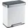Svita LT2X30 Mülleimer 60l Treteimer 2 Fächer mit Deckel Weiß