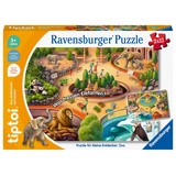 Ravensburger tiptoi® Puzzle für kleine Entdecker: Zoo, 2x12 Teile