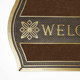 Homescapes Welcome 45 x 75 cm Gold-braun