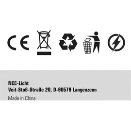 NCC-Licht LED Leuchtmittel Reflektor AR111 12W GU10 warmweiß 1 St.