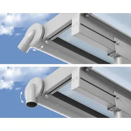 CANOPIA Terrassenüberdachung Olympia 8,5 x 3 m weiß