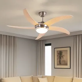 V-Tac LED Smart Deckenventilator 132 cm Silber