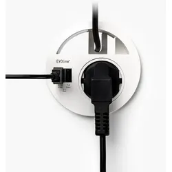 Einbaumodul Schuko / USB für Tischplatteneinbau