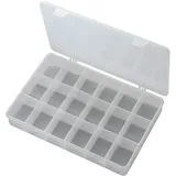 TRU Components Sortimentskasten Polypropylen 278 x 192 x 43 mm transparent