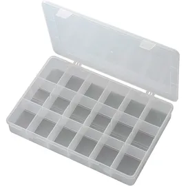 TRU Components Sortimentskasten Polypropylen 278 x 192 x 43 mm transparent