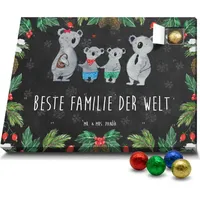 Mr. & Mrs. Panda Schoko Adventskalender Koala Familie zwei - Schwarz - Geschenk, beste Familie, zusammen, Papa, Lieblingsfamilie, Familienleben, Op... - Schwarz