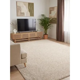 HANSE HOME Elle Decoration Rocco Woll-Optik Teppich Rocco Creme - Creme