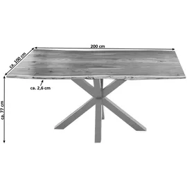 möbelliebling Quincy 200 x 77 x 100 cm Akazie natur