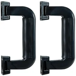 HMF 14971-02 Koffergriff, Tragegriff aus Kunststoff, 2 Stück, 16,5 x 7,5 cm, Schwarz