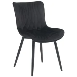 CLP Stuhl Brady schwarz/Samt