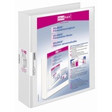 VELOFLEX 10 VELOFLEX VELODUR® Präsentationsringbücher 2-Ringe weiß 6,0 cm DIN A4