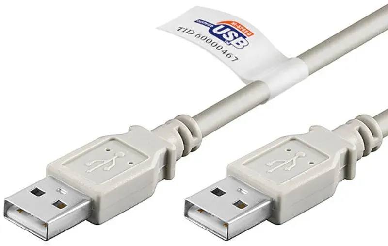 USB 2.0 Hi-Speed Kabel mit A Stecker auf A Stecker