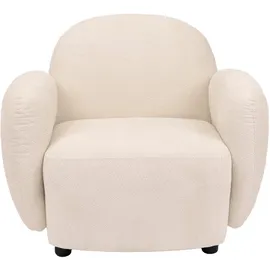 Mendler Sessel HWC-P33 Chenille 86 x 77 x 56 cm Creme