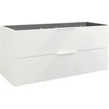 Jungborn Waschbeckenunterschrank QUATTRO BxHxT 120 x 55 x 46 cm Frontfarbe weiss