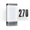 L 270 Digi SC, 180° Bewegungsmelder, smarte beleuchtete Hausnummer, bedienbar per App