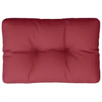 VidaXL Sitzauflage Palettenkissen Weinrot 50x40x12 cm Stoff, (1 St)