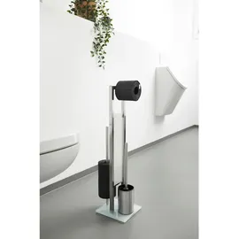 Wenko WC-Garnitur Rivalta Silber Matt (21564100)