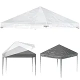 Pavillondach, Ersatzdach Pavillon 3x3 m PVC Transparent, Flachdach Ersatzdach für Gartenpavillon, 270 g/m2 wasserdichte Dachabdeckung für Faltpavillon & Partyzelt