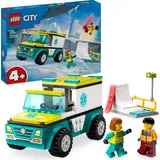 LEGO City - Rettungswagen und Snowboarder