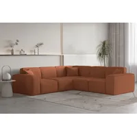 Fun Möbel Ecksofa Designersofa CELES PREMIUM Stoff Ascot Bukla